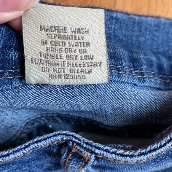 Paris Blue Vintage Double Button Fly Vintage Women's Straight Leg Jeans - Blue - Picture 5 of 10